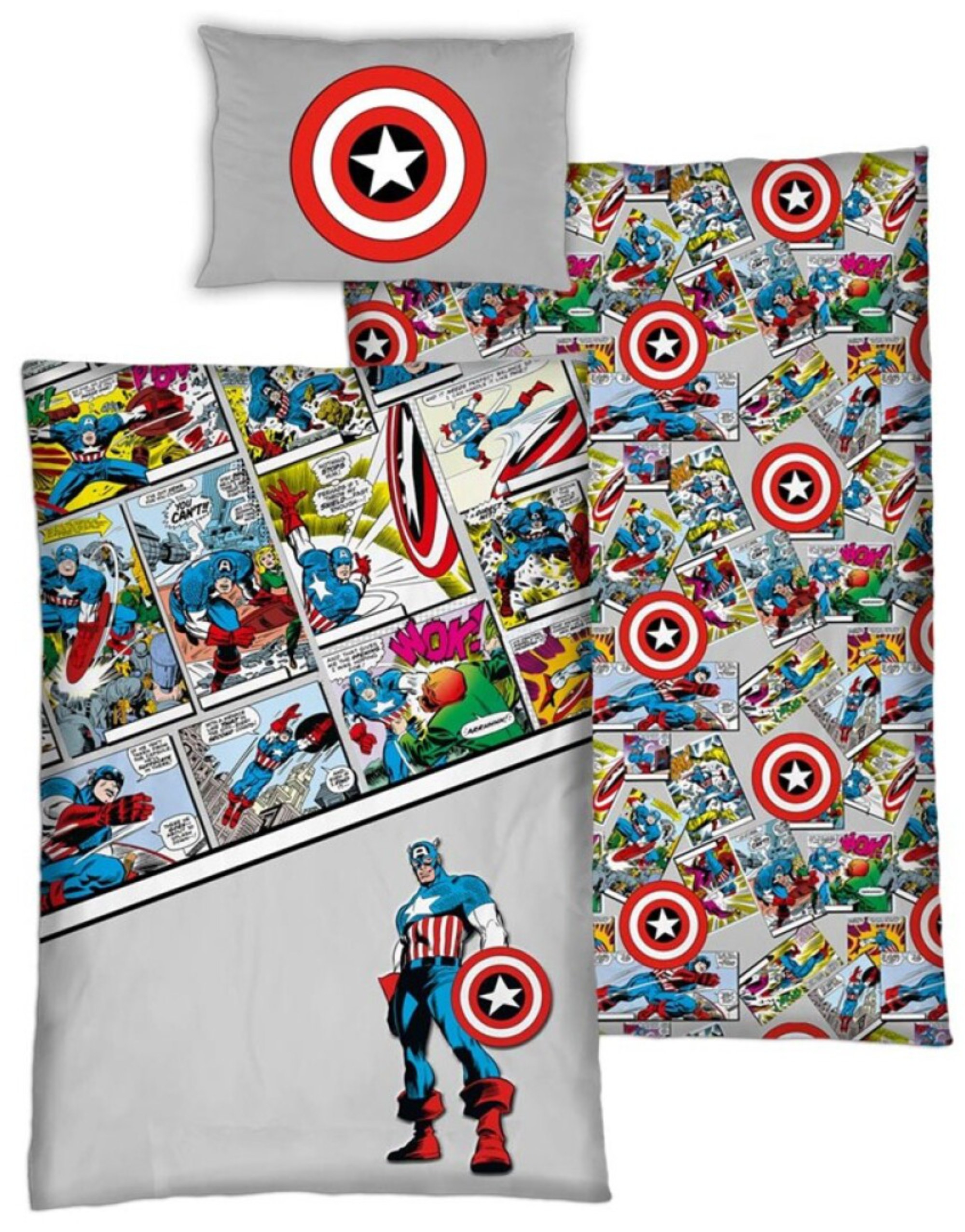 2 Taies D'Oreiller Avengers 50x80cm - 100% Coton - Imprimé Marvel - Housse Déco Enfant Et Adulte - Lavable Machine
