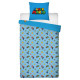 Parure de Lit Enfant Super Mario, Textile Oeko-Tex, Lit 1 place, Housse de Couette 140x200 cm, Taie d'Oreiller 63x63 cm