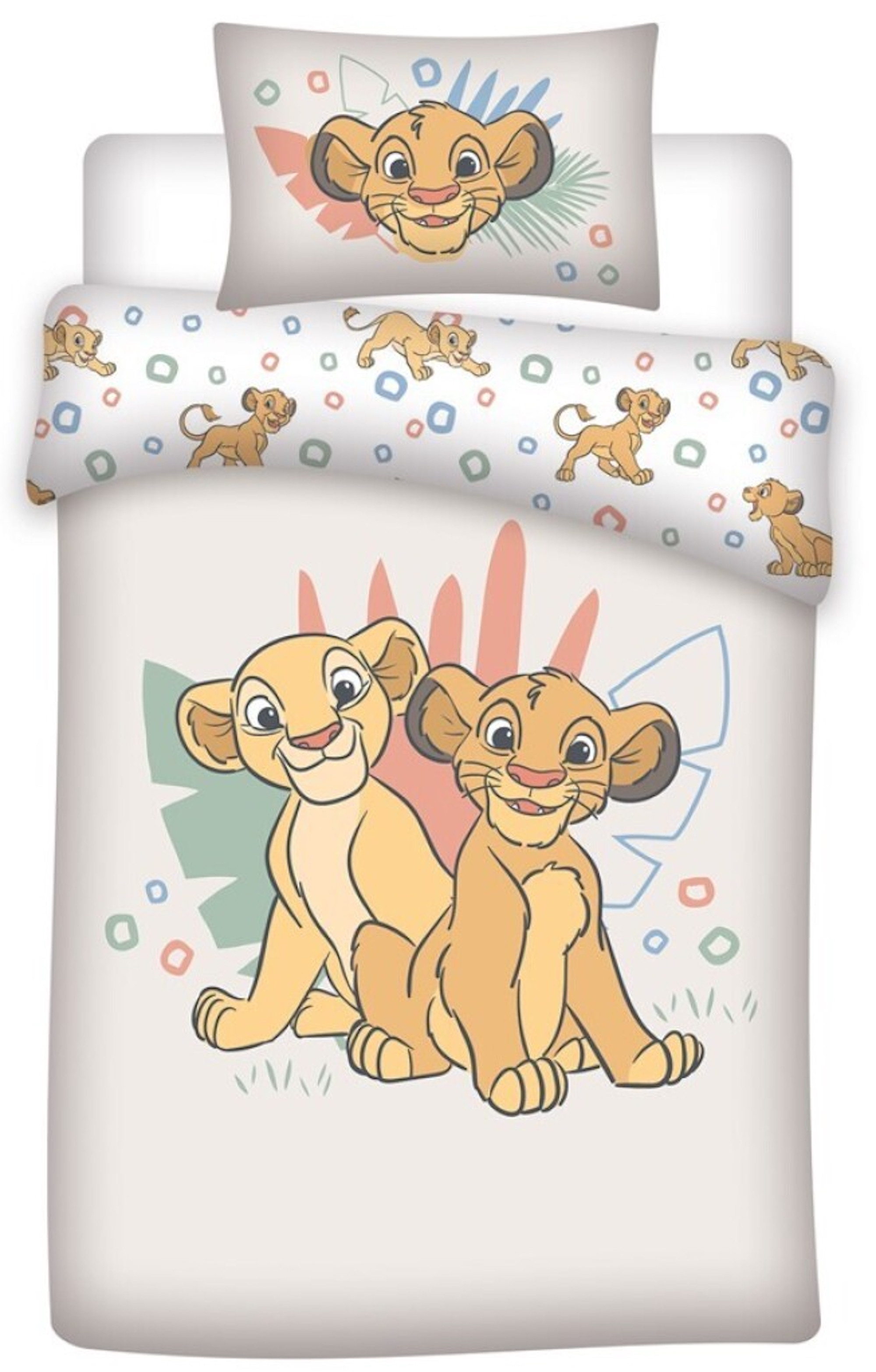Parure De Couette Bébé DOMIVA Honey Moon 100x140 Cm + Taie 40x60 Cm - Jersey Coton Oeko-Tex