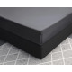 Drap Housse Satin de Coton Gris Anthracite - Lit 140x200 cm