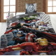 The Avengers - Parure de lit Enfant Iron Man et Captain America - Housse de Couette 140x200 cm Taie 63x63 cm