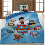 Parure De Lit 90x190 Enfant Parure De Lit Pat' Patrouille 100% Coton - Housse Couette 100x135cm Taie 40x60cm - Chase, Marcus, Stella... Taie Oreiller 60x60