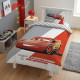 Parure de Lit Enfant Cars Flash McQueen, Polycoton Oeko-Tex, Lit 1 place, Housse de Couette 140x200 cm, Taie d'Oreiller 65x65 cm