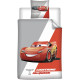 Parure de Lit Enfant Cars Flash McQueen, Polycoton Oeko-Tex, Lit 1 place, Housse de Couette 140x200 cm, Taie d'Oreiller 65x65 cm
