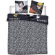 Parure de Lit double Naruto et Sasuke, Polycoton Oeko-Tex, Housse de Couette 240x220 cm, 2 Taies d'Oreiller 65x65 cm